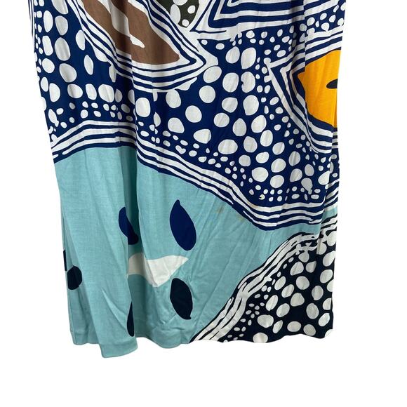 Diane von Furstenberg Silk Abstract Print Babydoll Strapless Dress Women's 4 Y2K - Picture 3 of 10